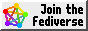 88x31 button, light grey background with the fediverse logo on the left and teyt: Join the Fediverse