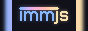 a glowing text saying immjs